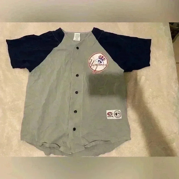True fan yankee baseball jersey large vintage - Picture 1 of 4